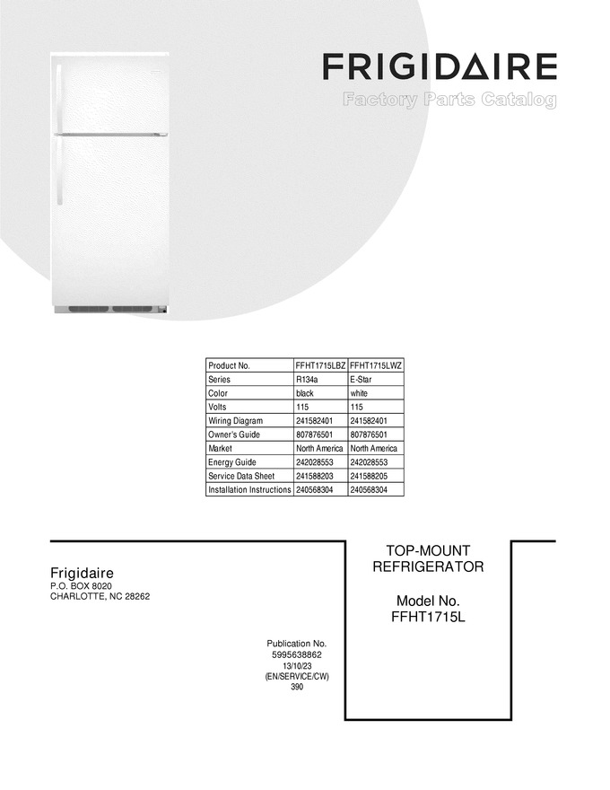 Diagram for FFHT1715LBZ