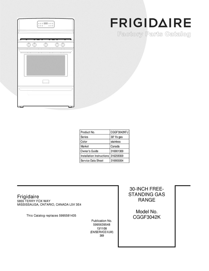 Diagram for CGGF3042KFJ