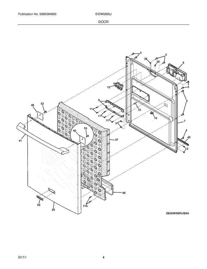 Diagram for EIDW5905JB0A