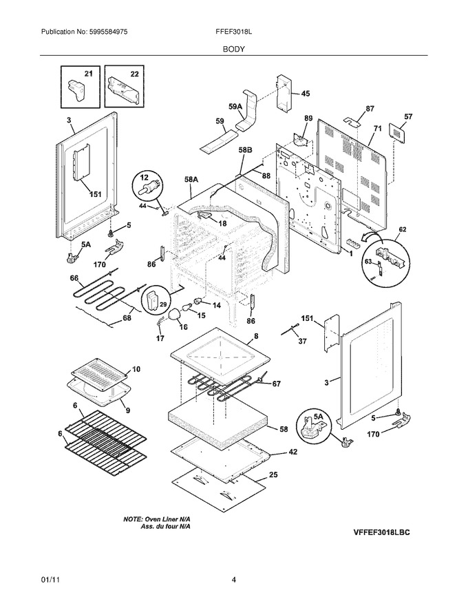 Diagram for FFEF3018LWC