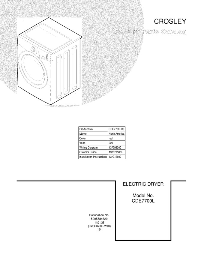 Diagram for CDE7700LR0
