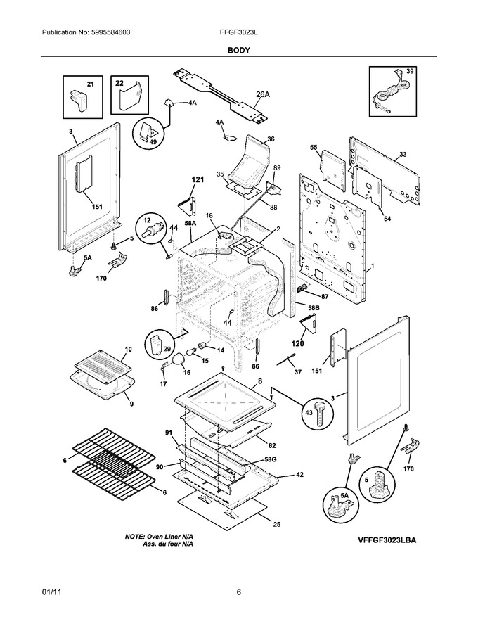 Diagram for FFGF3023LBB
