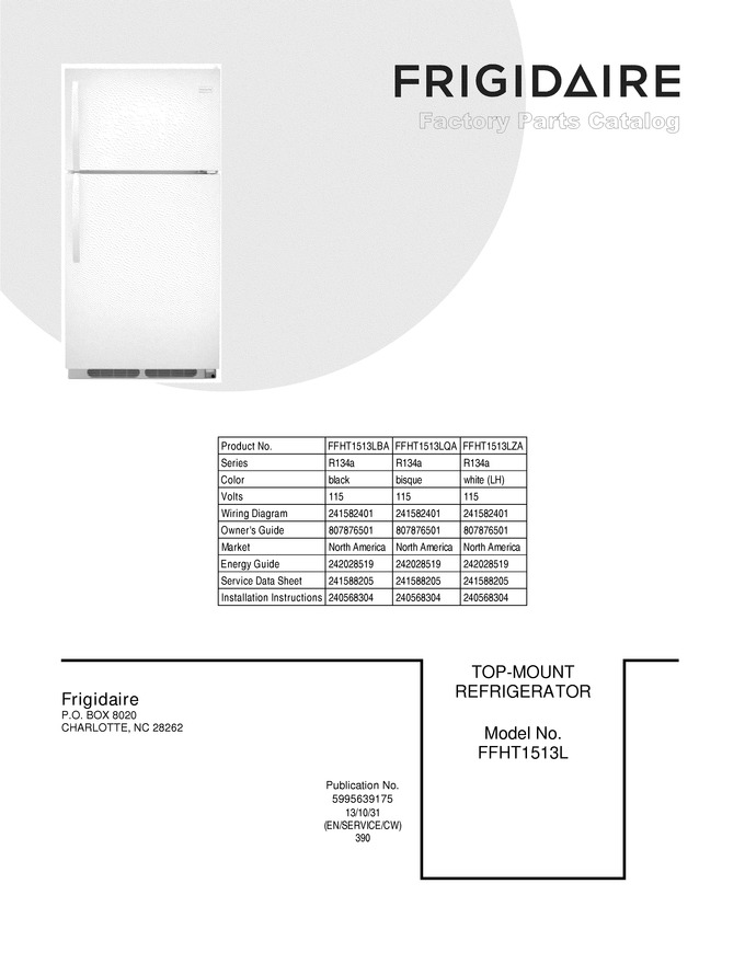 Diagram for FFHT1513LBA