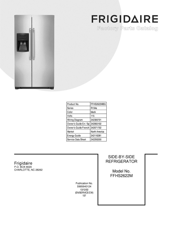 Diagram for FFHS2622MBG