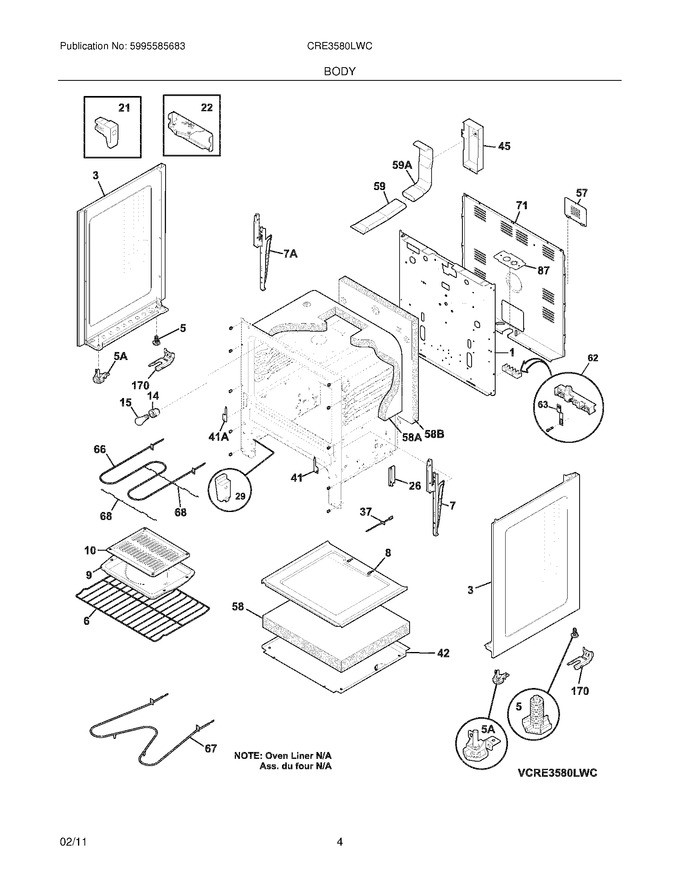 Diagram for CRE3580LWC
