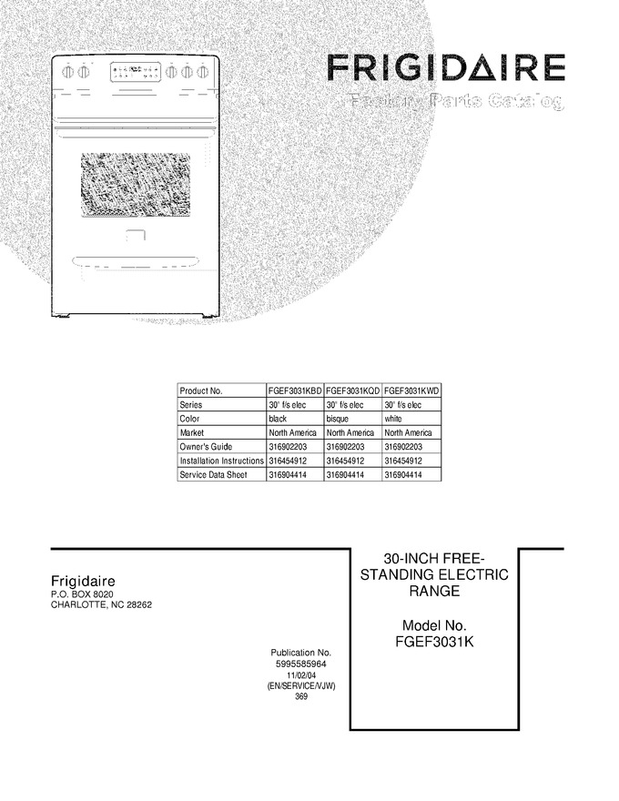 Diagram for FGEF3031KBD