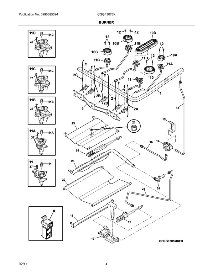 Diagram for CGGF3076KWH