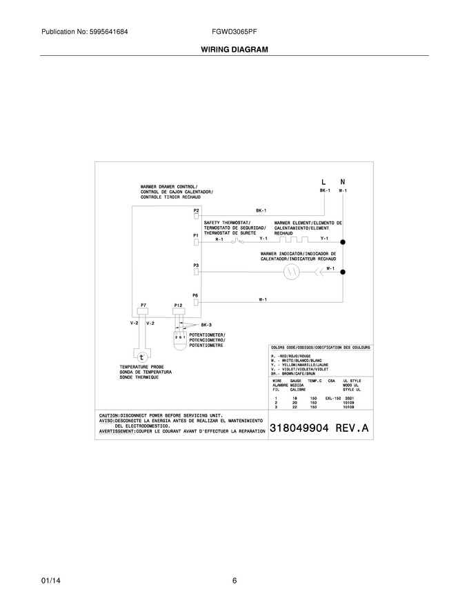 Diagram for FGWD3065PF