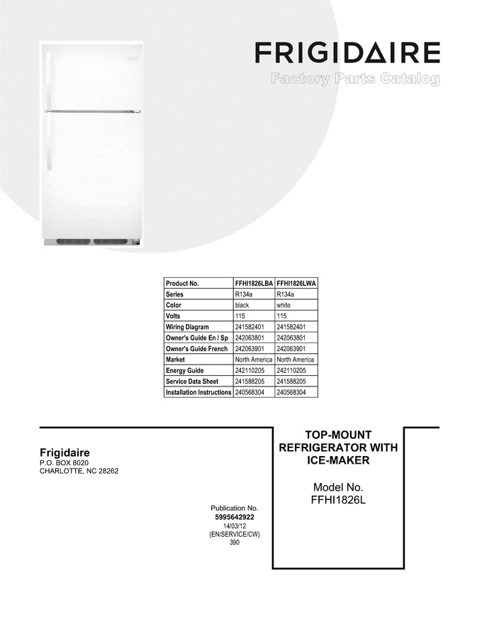 Diagram for FFHI1826LWA