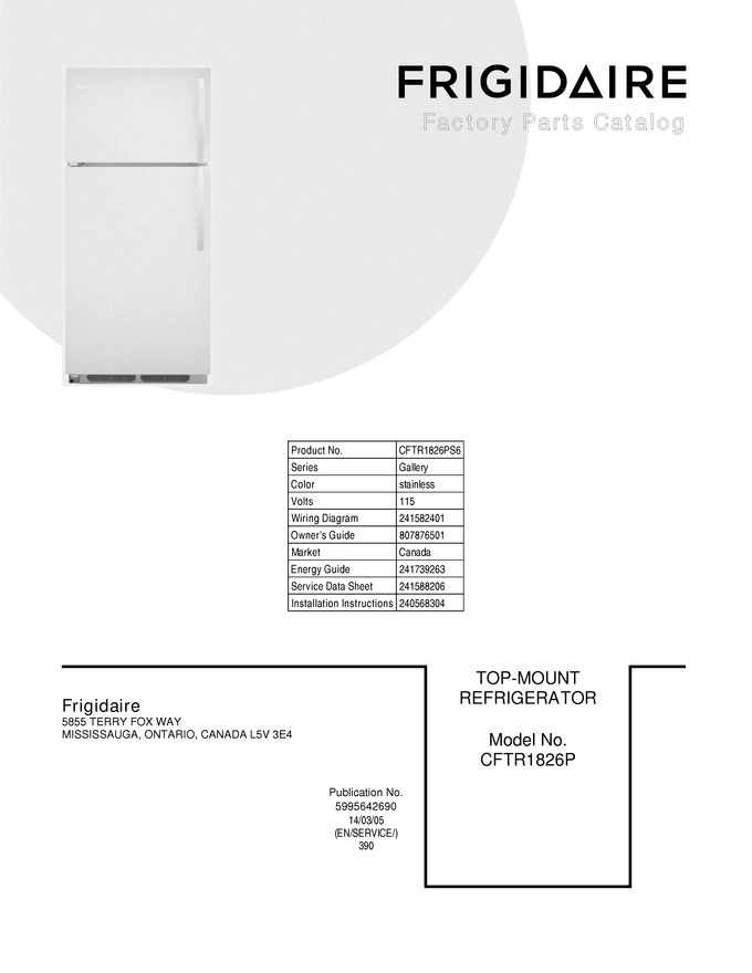Diagram for CFTR1826PS6