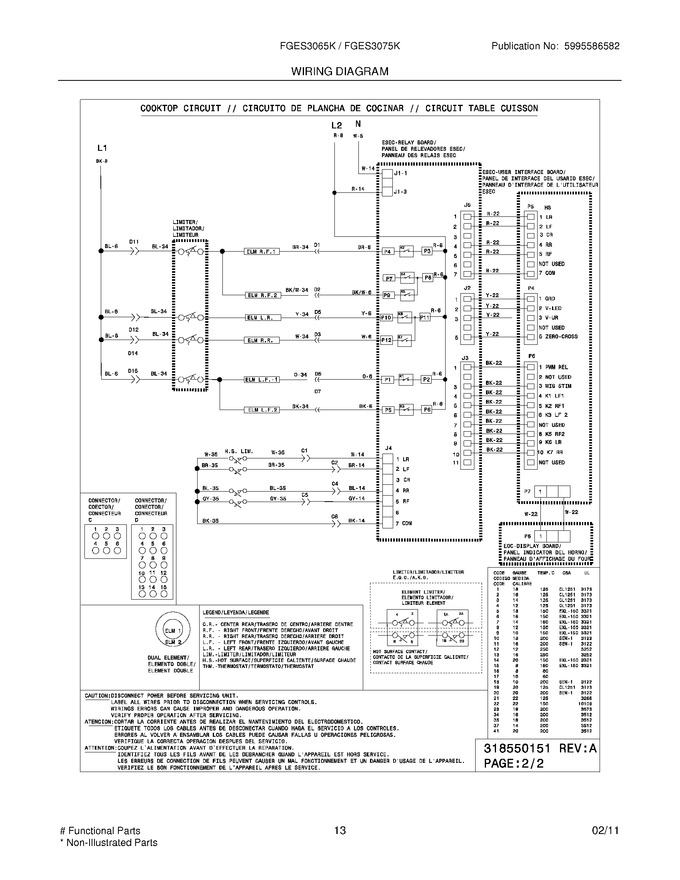 Diagram for FGES3075KBD