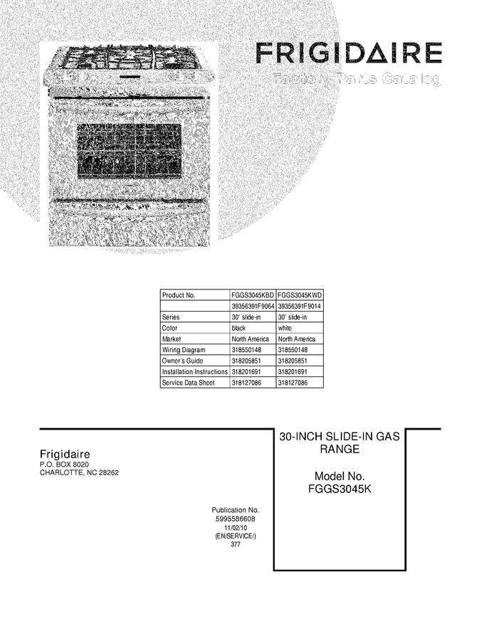 Diagram for FGGS3045KBD