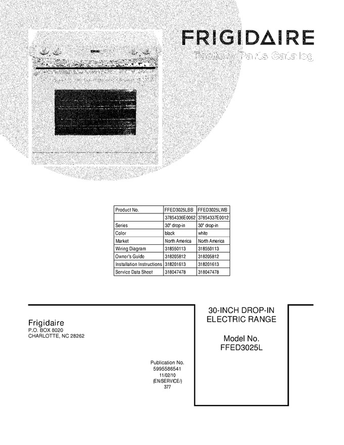 Diagram for FFED3025LBB