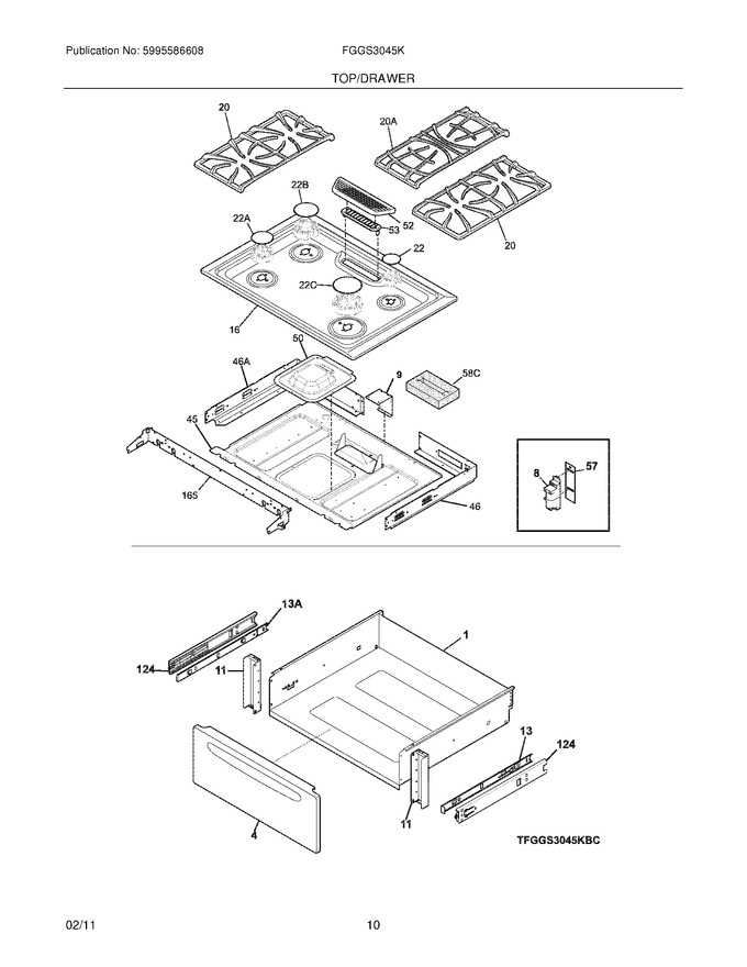 Diagram for FGGS3045KWD