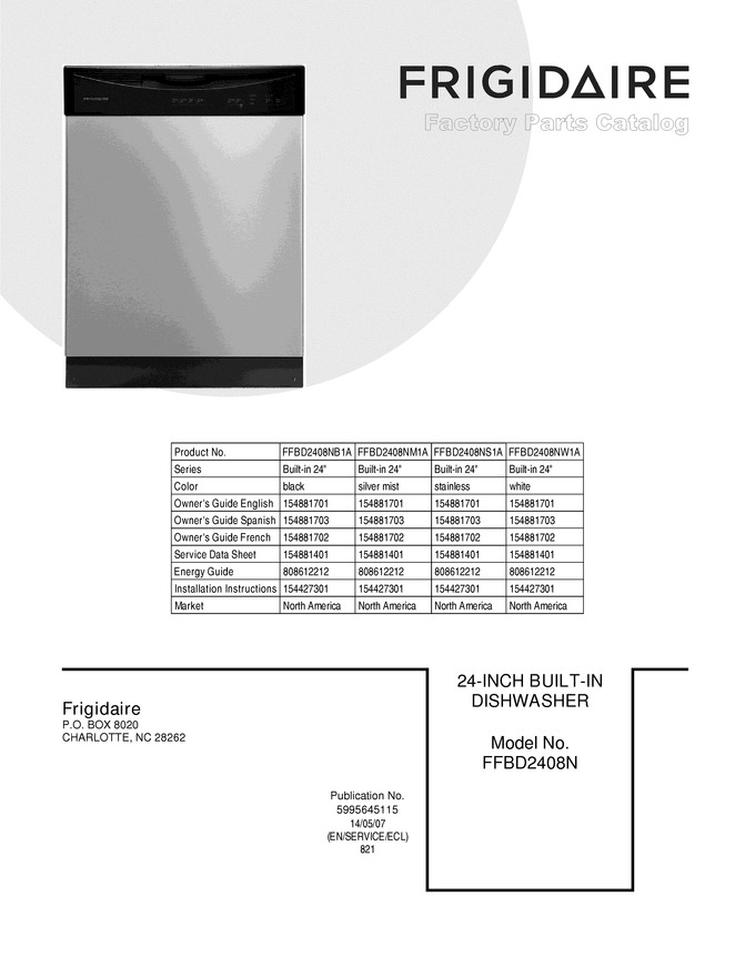 Diagram for FFBD2408NS1A