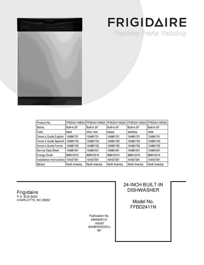 Diagram for FFBD2411NM2A