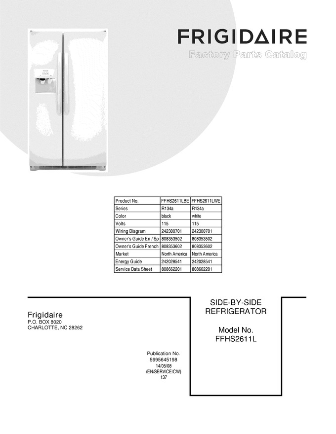 Diagram for FFHS2611LWE