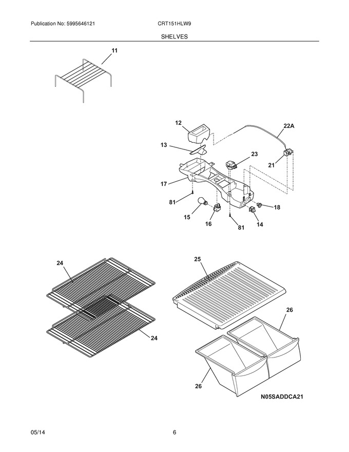 Diagram for CRT151HLW9