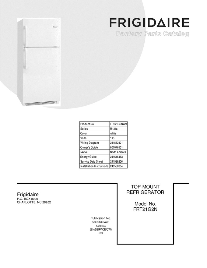 Diagram for FRT21G2NW9