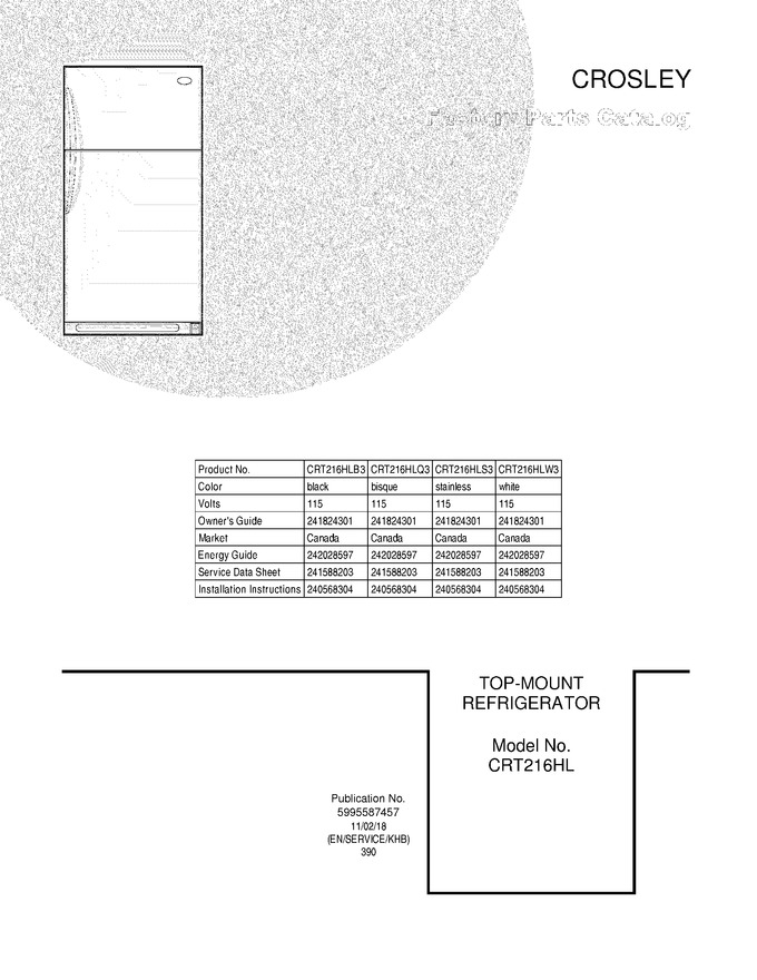 Diagram for CRT216HLS3