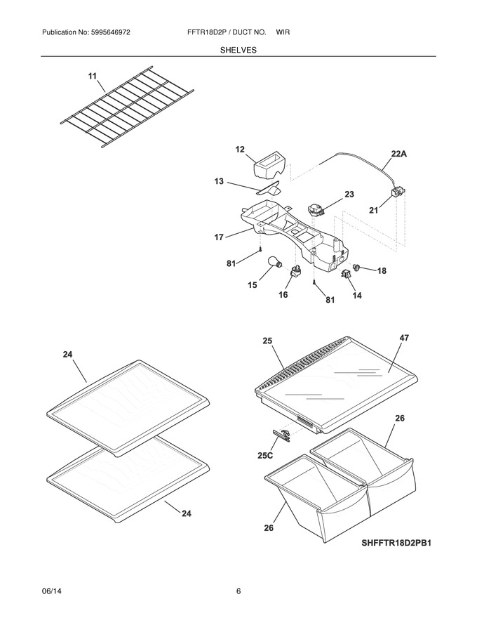 Diagram for FFTR18D2PW6