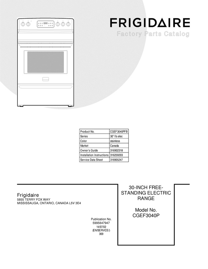 Diagram for CGEF3040PFB