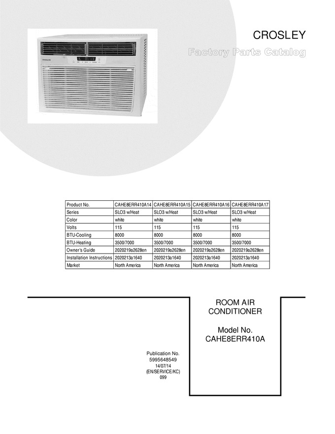 Diagram for CAHE8ERR410A14