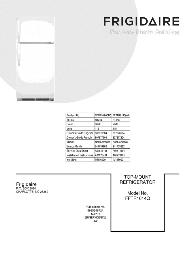 Diagram for FFTR1614QW0