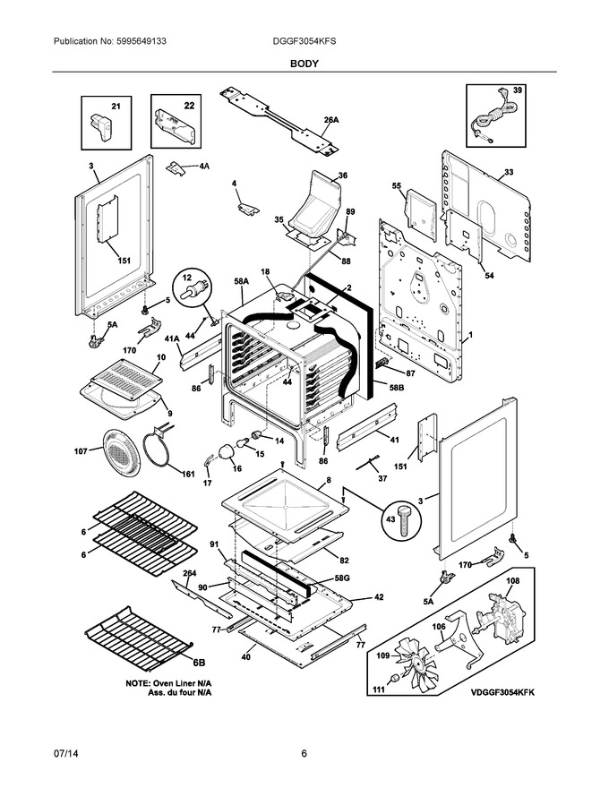 Diagram for DGGF3054KFS