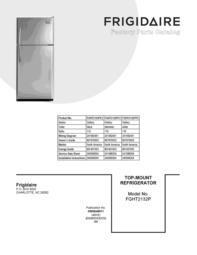 Diagram for FGHT2132PF2