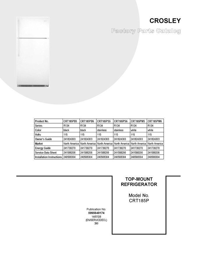 Diagram for CRT185PW5
