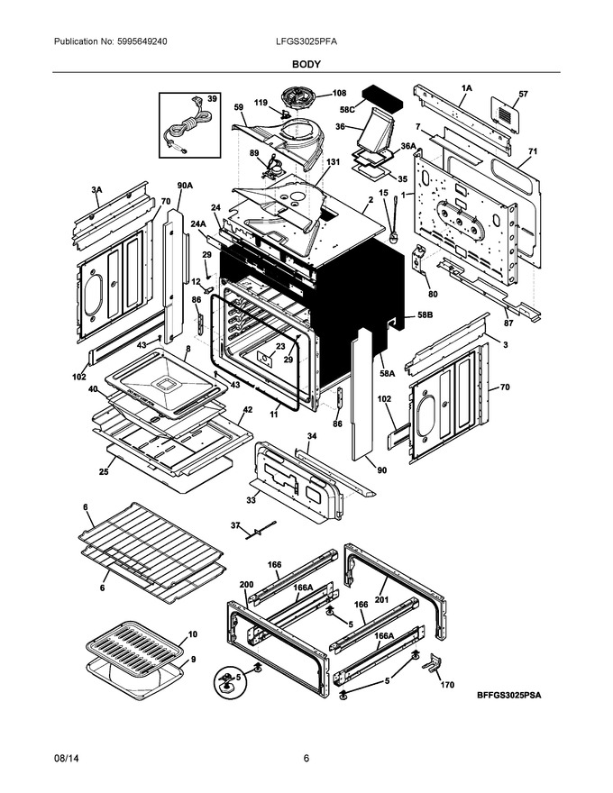 Diagram for LFGS3025PFA