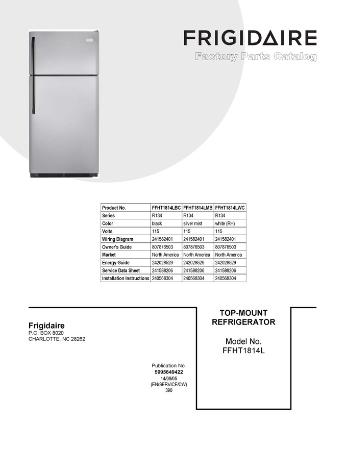 Diagram for FFHT1814LMB