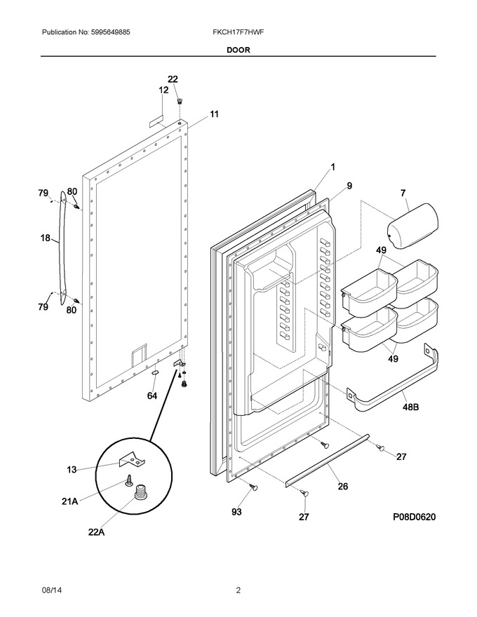 Diagram for FKCH17F7HWF