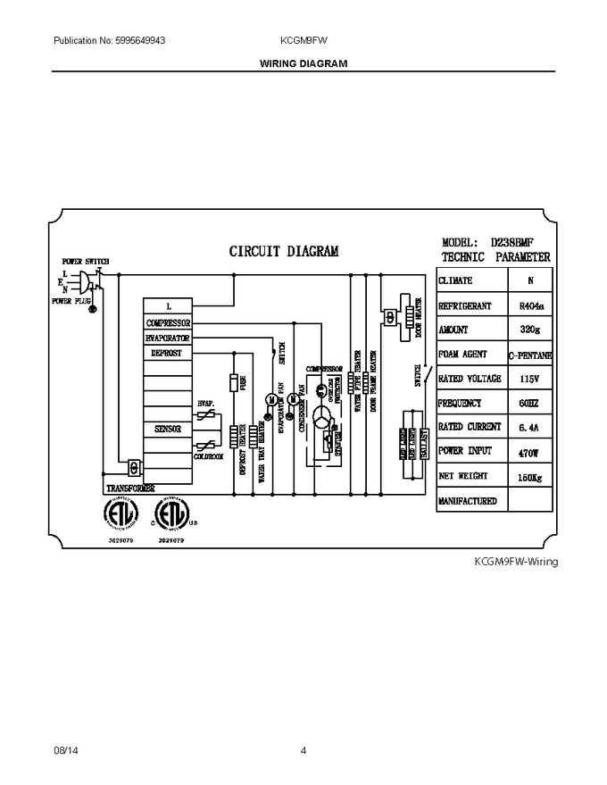 Diagram for KCGM9FW