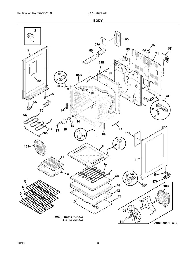 Diagram for CRE3890LWB