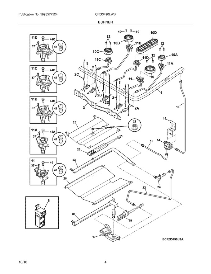 Diagram for CRG3490LWB