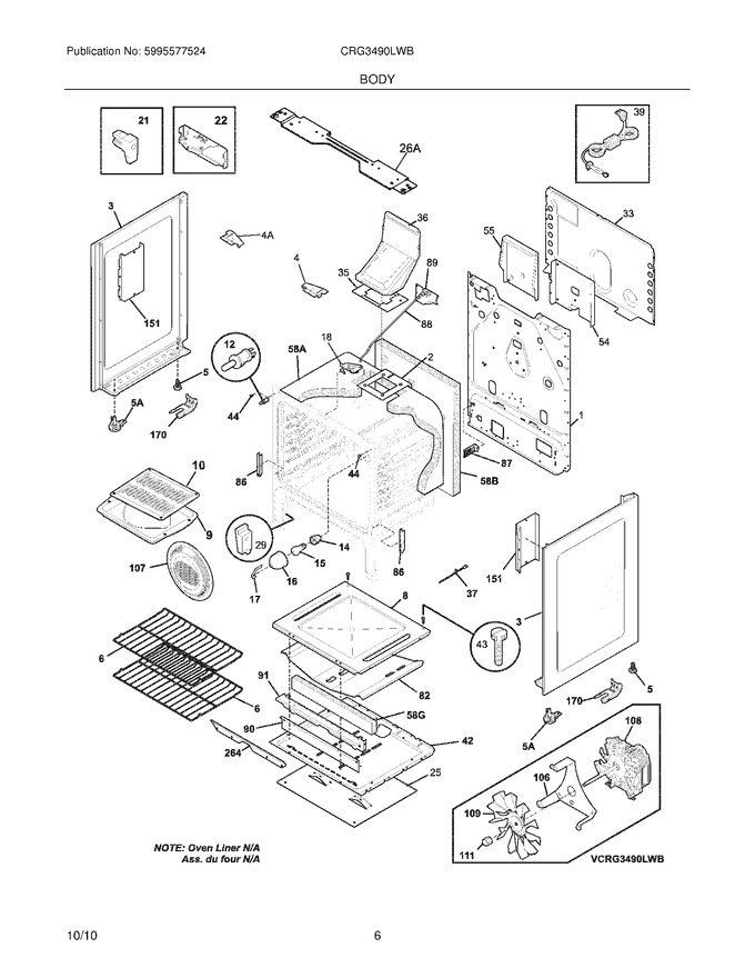 Diagram for CRG3490LWB