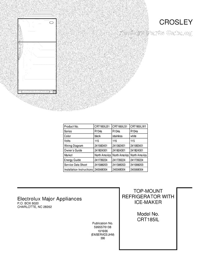 Diagram for CRT185ILW1