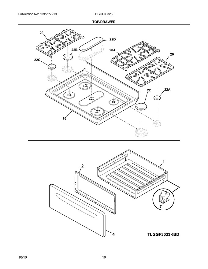 Diagram for DGGF3032KBH