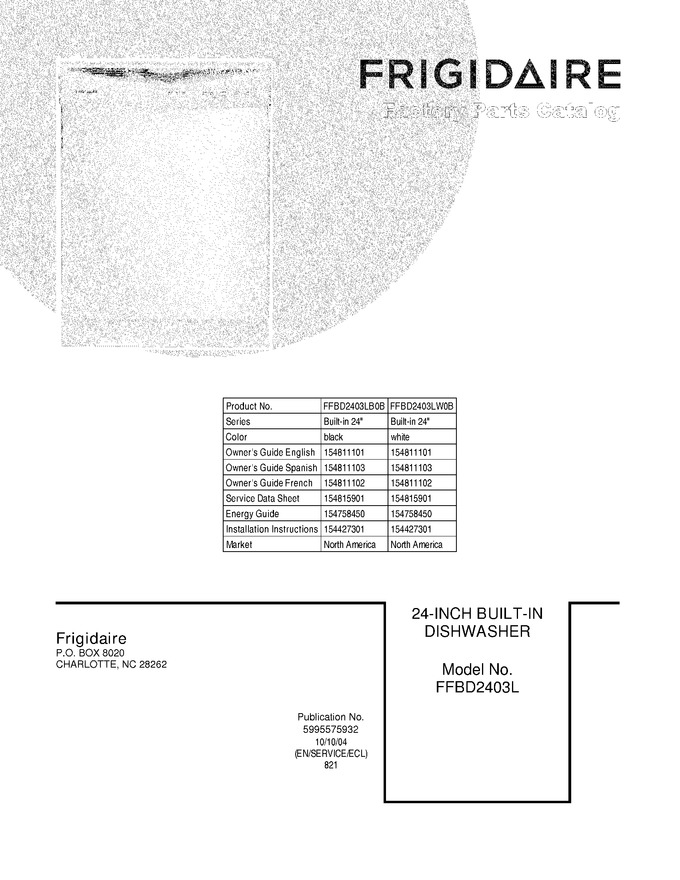 Diagram for FFBD2403LW0B
