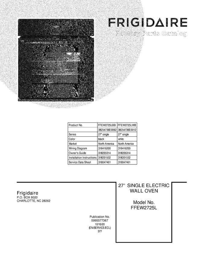 Diagram for FFEW2725LWB