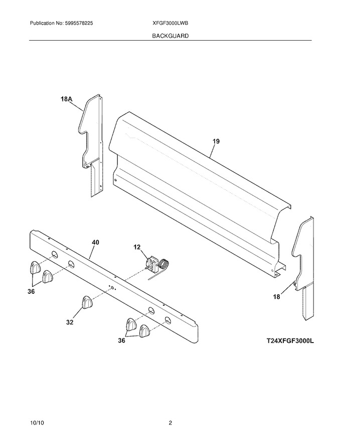 Diagram for XFGF3000LWB