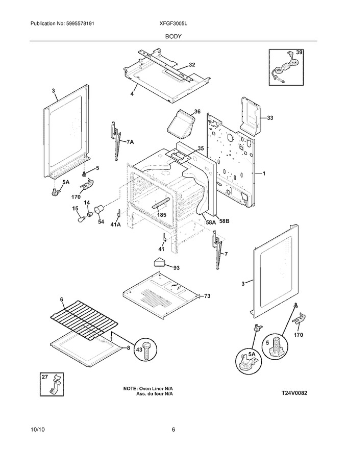 Diagram for XFGF3005LWB