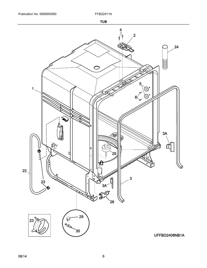 Diagram for FFBD2411NS3A