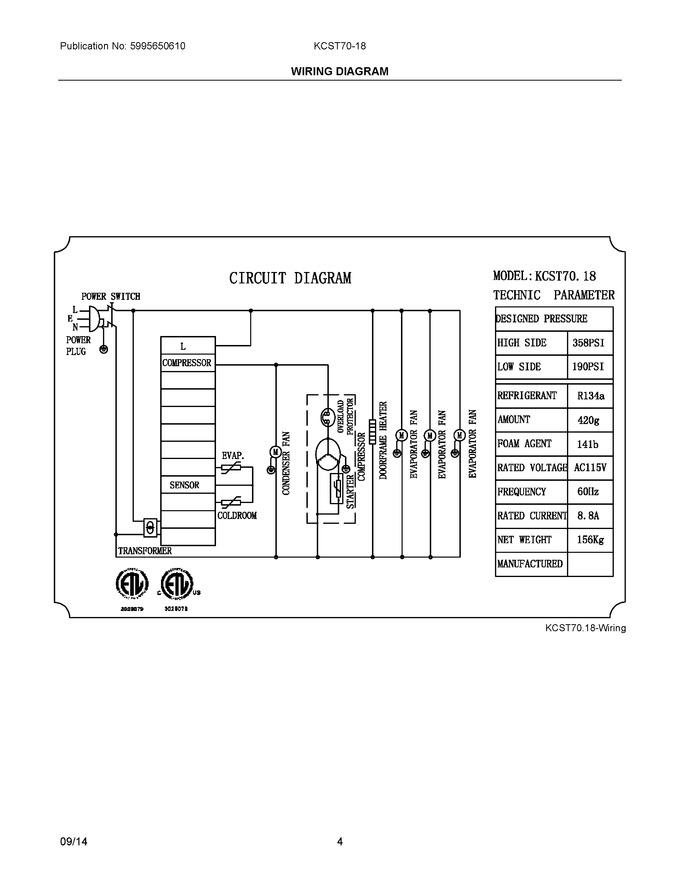Diagram for KCST70-18