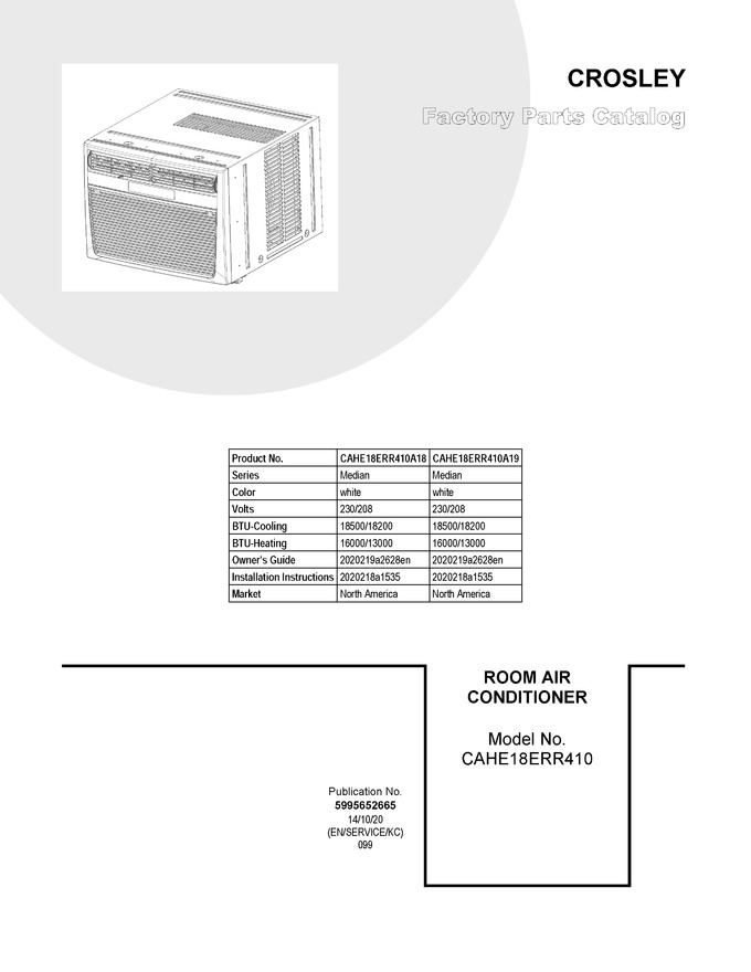 Diagram for CAHE18ERR410A19