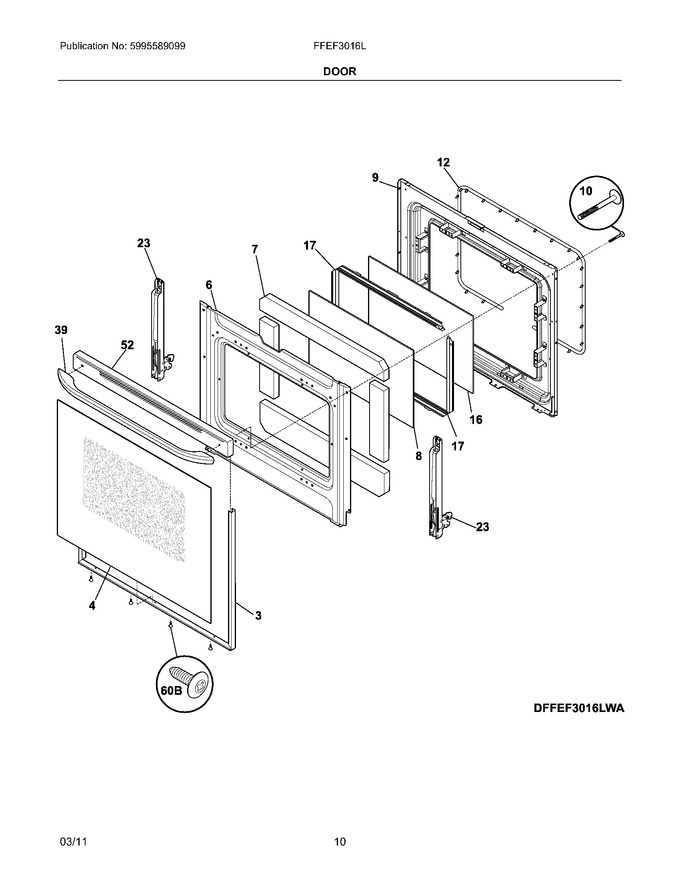 Diagram for FFEF3016LWD