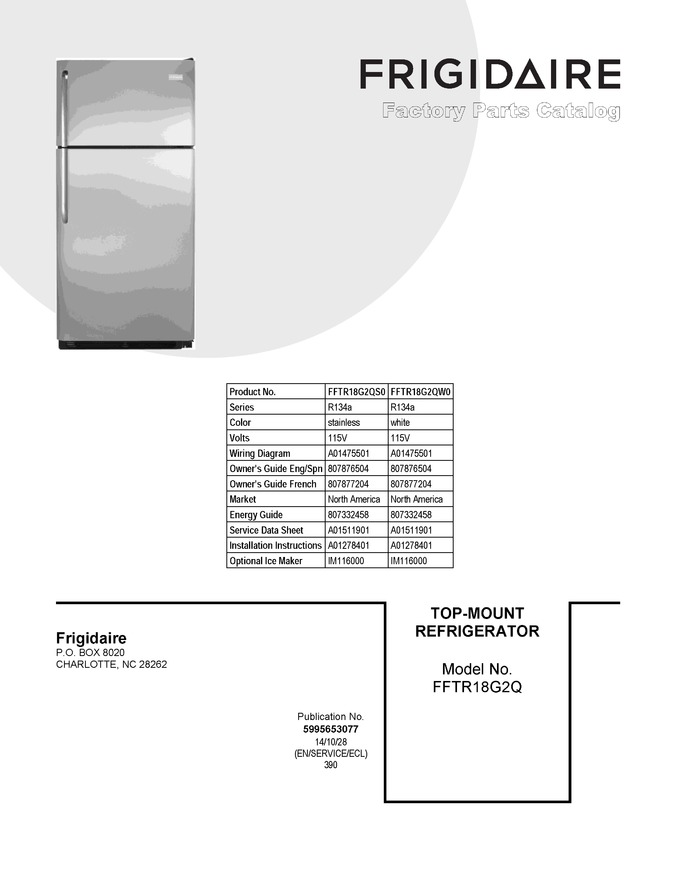 Diagram for FFTR18G2QW0