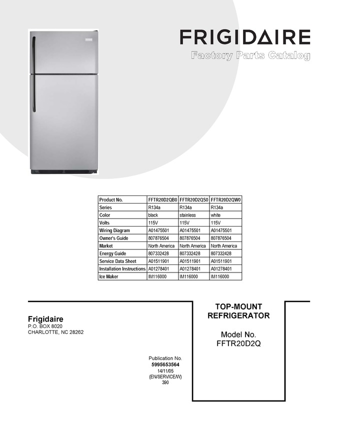 Diagram for FFTR20D2QW0